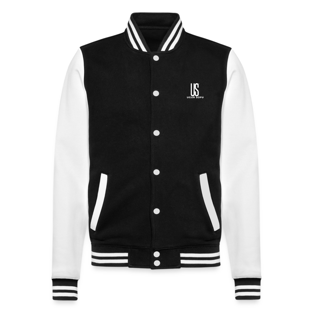 College Sweat Jacket - black/white