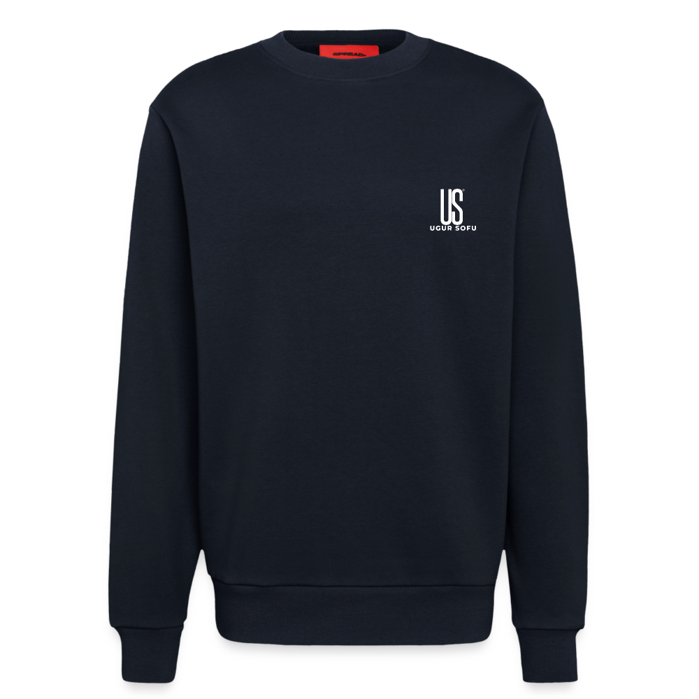 Organic Relaxed Crew Neck Made in EU - DARK NAVY