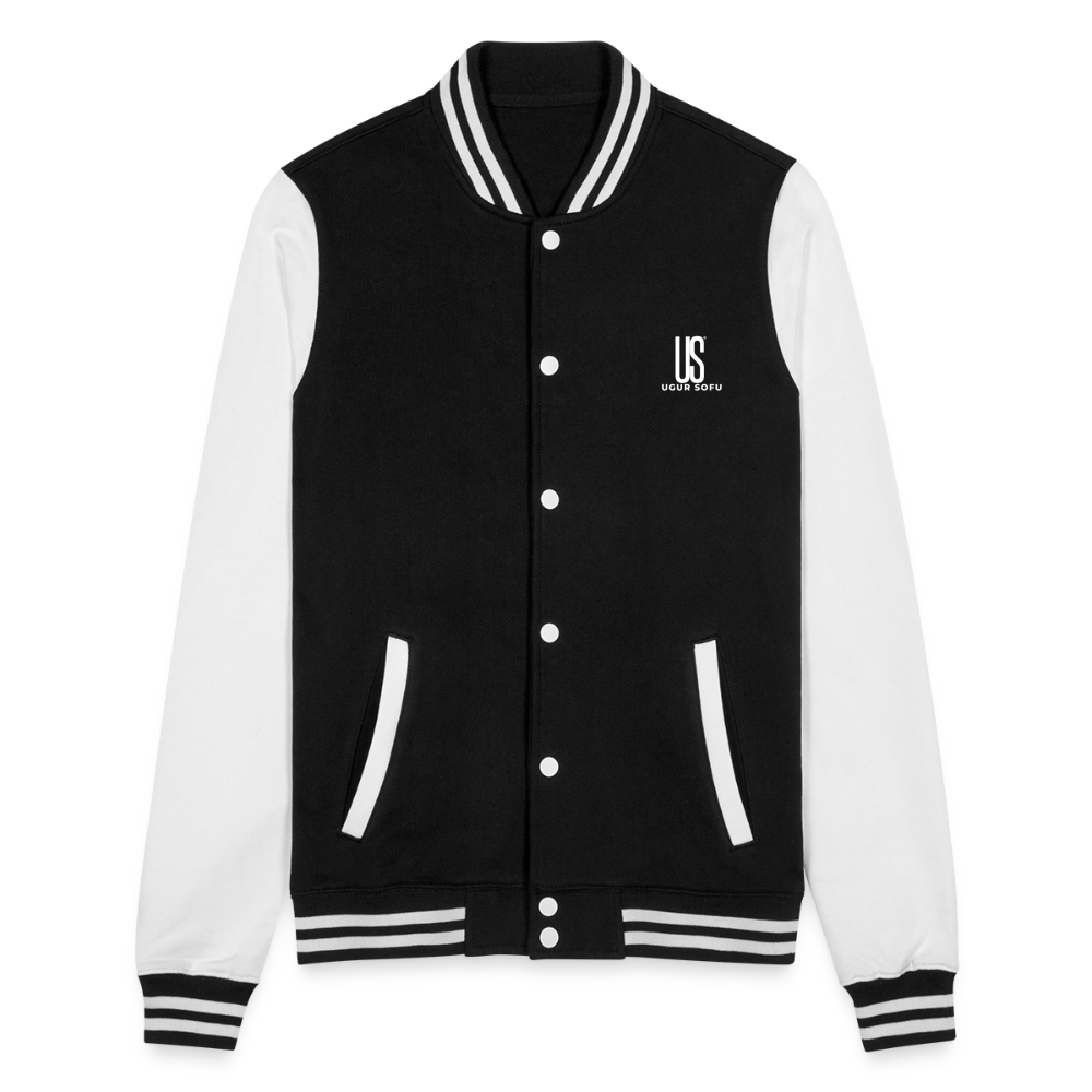 College Sweat Jacket - black/white